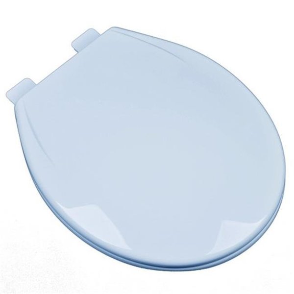 Plumbing Technologies Plumbing Technologies 2F1R6-40 Slow Close Plastic Round Front Contemporary Design Toilet Seat; Dresden Blue 2F1R6-40